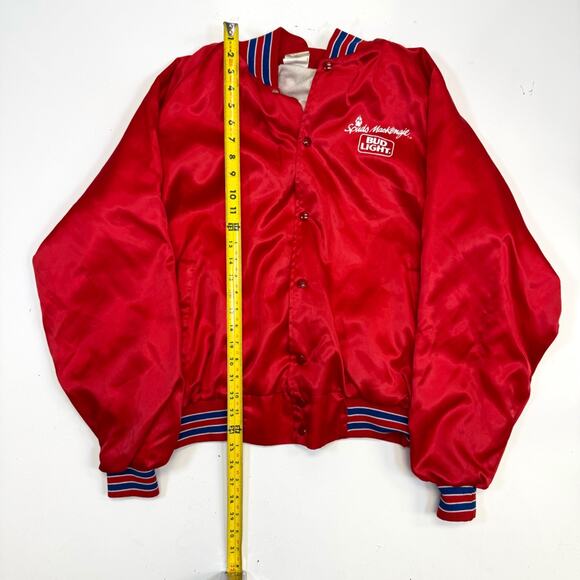 Vtg Spuds Mackenzie Bud Light Satin Jacket Mens Sz XL Anheuser Busch 80s Promo - Picture 9 of 11